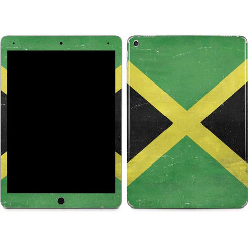 Jamaica Flag Distressed iPad Skins